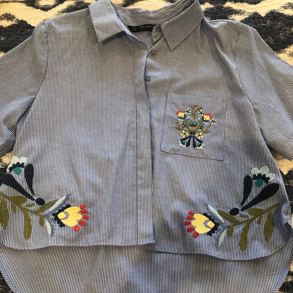 Zara high low shirt! Bought in Paris!